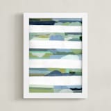 "Blue Skies Ahead" - Art Print in Blue Skies by Sara Hicks Malone - Framed