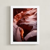 "Sandstone and Light" - Art Print in Terracotta by Eric Clegg - Framed