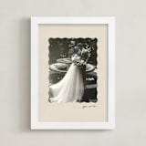 "Vintage Scallop: Portrait" - Framed Photo in Latte by Sara Hicks Malone - Framed