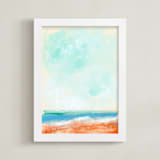 "Beach Blaze" - Art Print in Sea Breeze by Lindsay Megahed - Framed