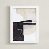 "Last Tuesday" - Art Print in Sand by Jennifer Daily - Framed