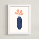 "Modern Vase #2" - Art Print in Blush by Field and Sky - Framed