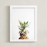 "Pining for Pineapple" - Art Print in pineapple green by Joni Tyrrell - Framed