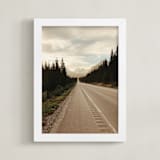 "Road Less Traveled" - Art Print in White by Alannah Kittle - Framed