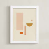 "Les Italiennes III" - Art Print in Earth by Alex Roda - Framed