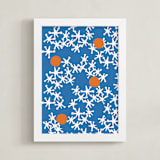 "Fun & Games III" - Art Print in Blue by Ampersand Design Studio - Framed
