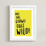 "Buzzer Beater" - Art Print in Lemon Lime by Keen Peachy - Framed