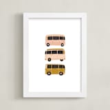 "Vintage Van Crew" - Art Print in Dusty Rose by Alicia Schultz - Framed