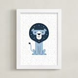 "mr LION" - Art Print in Raindrop by Bob Daly - Framed