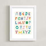 "ABC Buddies" - Art Print in Candy Shop by Nadia Hassan - Framed