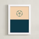 "3 Season Sport | Soccer" - Art Print in Navy by pacifica project - Framed