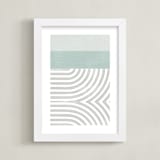 "Curve Appeal VI" - Art Print in Mint by Tanya Lee Design - Framed