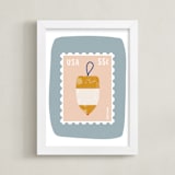 "Oh Buoy" - Art Print in Slate by Nadia Hassan - Framed