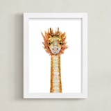 "Baby Animal Dragon" - Art Print in Golden Sun by Cass Loh - Framed