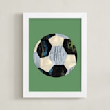 "Let's Play! 3" - Art Print in Grass by Alethea and Ruth - Framed