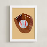 "Let's Play! 4" - Art Print in Sand by Alethea and Ruth - Framed
