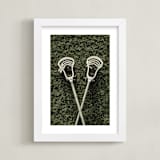 "Lacrosse" - Art Print in Field by Heather Deffense - Framed