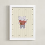 "Little All-Stars 1" - Art Print in Sand by Zove Ahhh - Framed