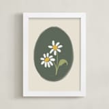 "Timeless 2" - Art Print in Olive Green by Huefete - Framed