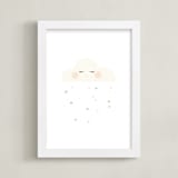 "Miss Cloud" - Art Print in Cotton by fatfatin - Framed