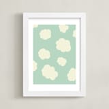 "Desert Sky" - Art Print in Sky Blue by Coit Creative - Framed
