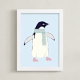 "Adélie Penguin " - Art Print in Antarctica by Cass Loh - Framed