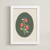 "Timeless 1" - Art Print in Olive Green by Huefete - Framed