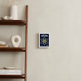 "Atom" - Art Print in Navy by Heather Schertzer - In a Room