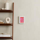 "Simple Play" - Art Print in Ruby Orange by Beth Vassalo - In a Room
