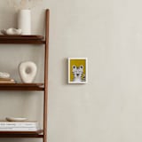 "White Bengal Tiger" - Art Print in Spicy Mustard by 2birdstone - In a Room