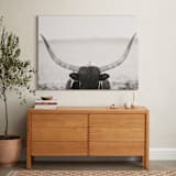 "Staredown" - Art Print in White by Amy Carroll - In a Room
