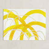 "Mountain Sunshine" - Art Print in Sunshine Yellow by Christina Flowers - Unframed