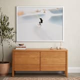 "Free" - Art Print in Sky Blue by Mike Sunu - In a Room