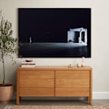 "On a Scene" - Art Print in pitch black by Van Tsao - In a Room