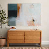 "Coast 2" - Art Print in Coast Blue by AlisonJerry - In a Room