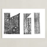 "When We Were Hidden II" - Art Print in Ink by Akweley Creative - Unframed