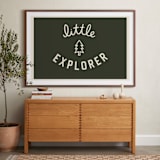 "Little Explorer Flag" - Art Print in Pine Green by Darby McGuire - In a Room