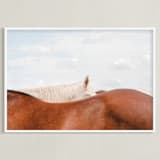 "peekaboo II" - Art Print in big sky by Sara Hicks Malone - Framed