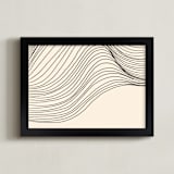 "Riders Curl 2" - Art Print in Ink by Jayne Alfieri - Framed