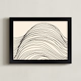 "Riders Curl 1" - Art Print in Midnight by Jayne Alfieri - Framed
