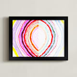 "Great with Agate No 1" - Art Print in HOT PINK by HAPI ART - Framed