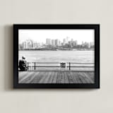 "NYC Viewpoint" - Art Print in Black and White by Debra Pruskowski - Framed