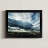 "storm" - Art Print in Storm Blue by Michelee Scott - Framed