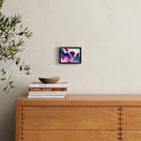 "Abstract vibrant watercolor" - Art Print in Neon pink by Alexandra Dzh - In a Room