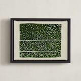 "Tropical Drizzle" - Art Print in Moss by Adelyn T. - Framed Canvas