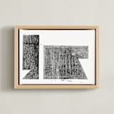 "When We Were Hidden I" - Art Print in Ink by Akweley Creative - Framed Canvas