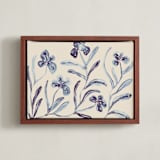 "Midnight Blossoms" - Art Print in Shadowed Lavender by Alisa Galitsyna - Framed Canvas