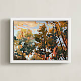 "Hands High" - Art Print in Twilight by Jess Franks - Framed Canvas