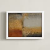 "Better Side" - Art Print in red by Michelle Lee - Framed Canvas