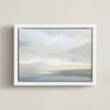 "Clarity Found" - Art Print in Sky Blue by Amy Hall - Framed Canvas